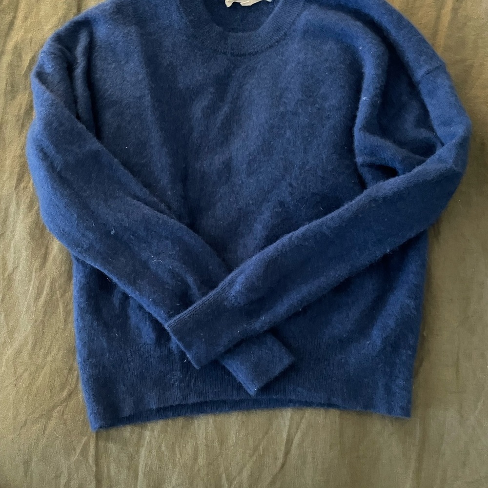 Madewell 100% cashmere blue sweater